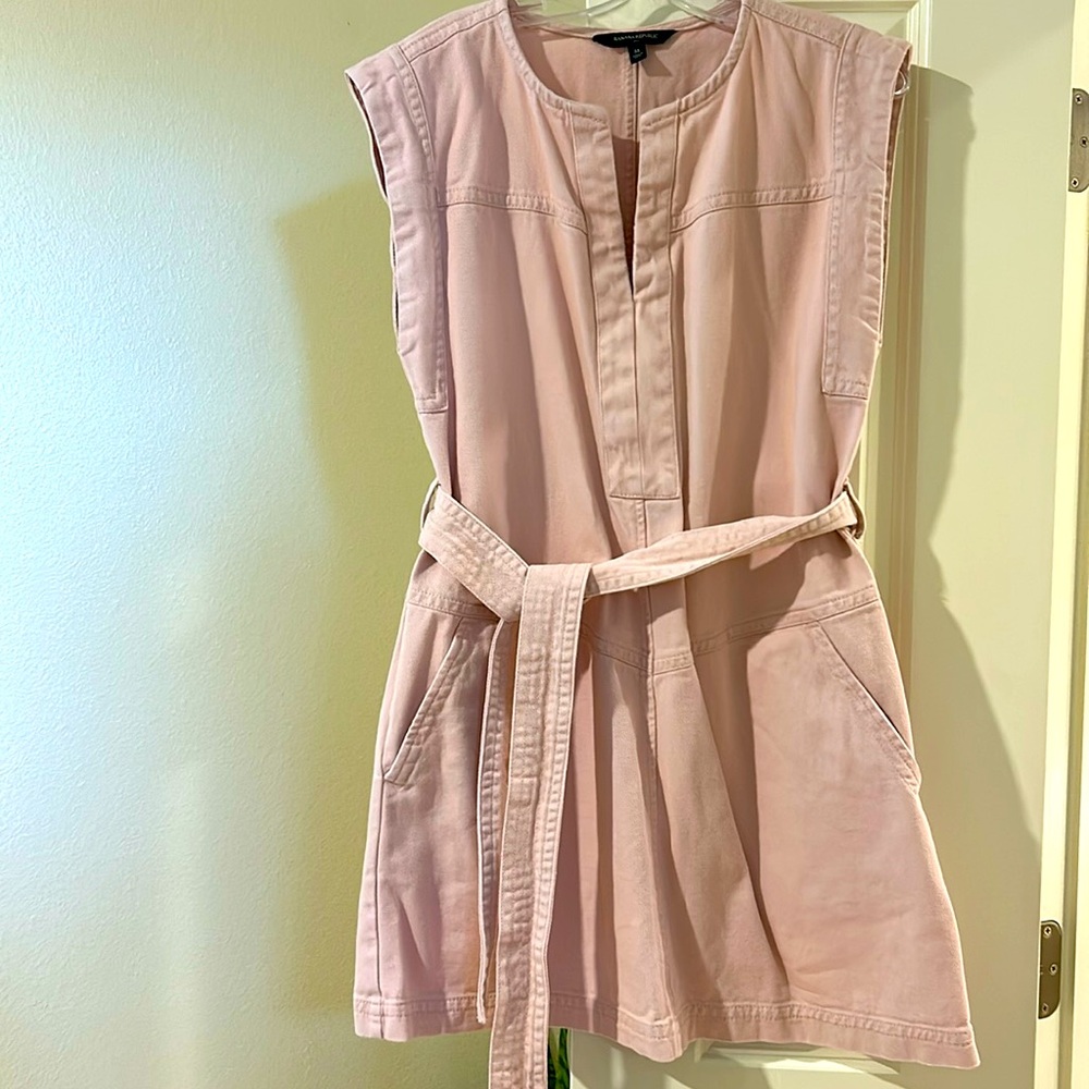 Banana republic pink Jean dress